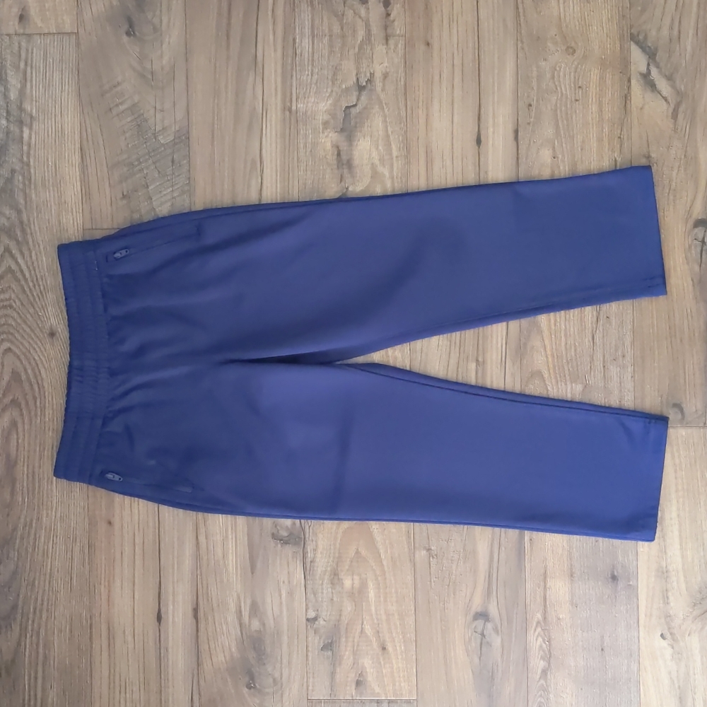 🍀EUC💙 Boys Lands' End Navy Fleece Pants, Size M 5-6